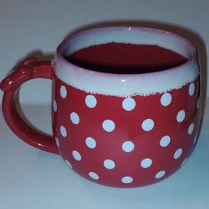 Red Polka Dot Ceramic Mug